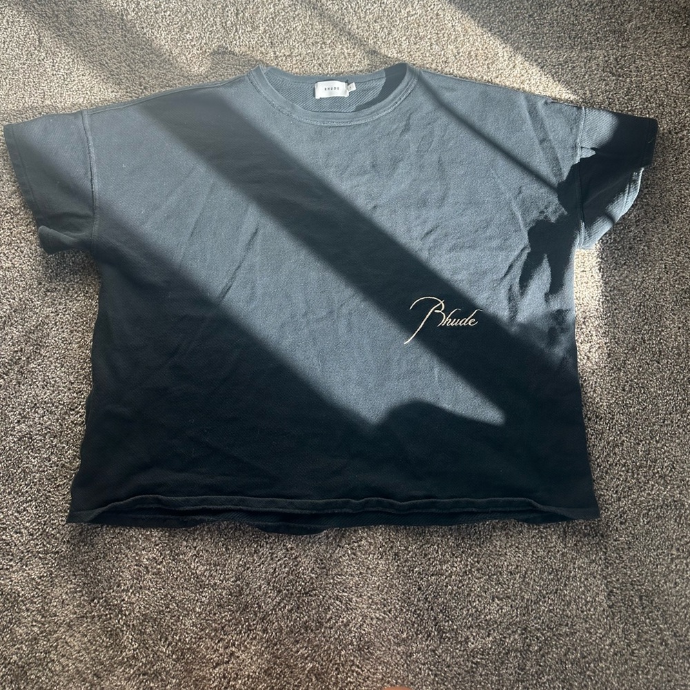 RHUDE. BLACK TEE
